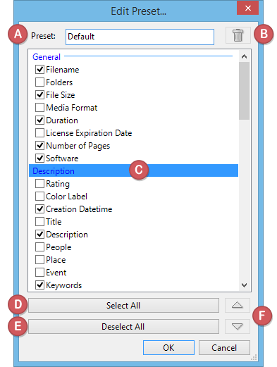 Configure View Preset