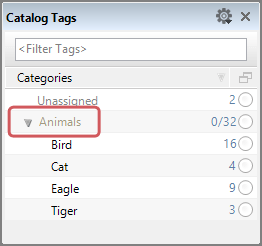 Tag Groups in the Catalog Tags Panel