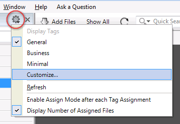 Add custom tag to the catalog tags panel
